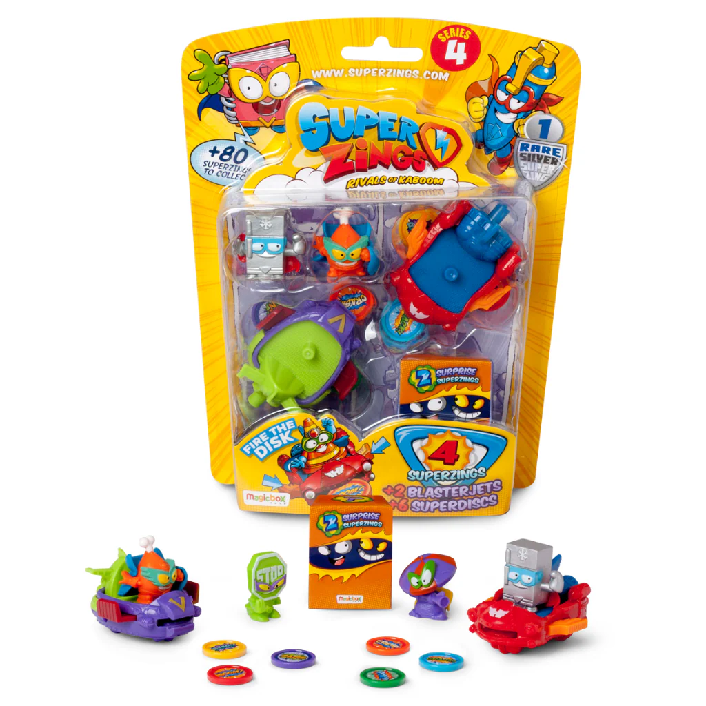 BLISTER BLASTER JET 4 SUPERZINGS SERIE 4 - BLISTER BLASTER JET - Imagen 1
